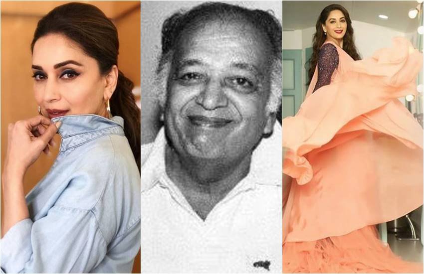 माधुरी दीक्षित दूसरी तस्वीर में एक्ट्रेस के पिता (फोटोसोर्स: माधुरी इंस्टा)