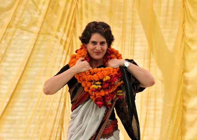 priyanka gandhi, rahul gandhi, congress, jyotiraditya scindia, priyanka gandhi politics, lok sabha elections, general election, uttar pradesh, Aurangzeb Road cluster housing, Priyanka Gandhi meet differently-abled boy Ashish
