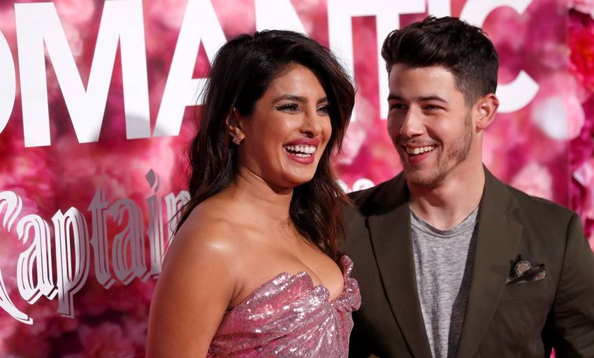 priyanka chopra, nick jonas, priyanka nick at isn't it romantic premiere, priyanka nick kiss at isn't it romantic premiere, priyanka nick latest, priyanka nick news, isn't it romantic premiere
