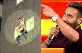 Umang 2019, 3rd Feb, Akshay Kumar, Ajay Devgn, Singham, Simmba Actor, Akshay kumar and ajay devgn in umang 2019, singham actor ajay devgn, ajay devgn taunt to gold actor akshay, akshay kumar, ajay devgn on actor akshay kumar grand entry in show, entertainment news, bollywood news