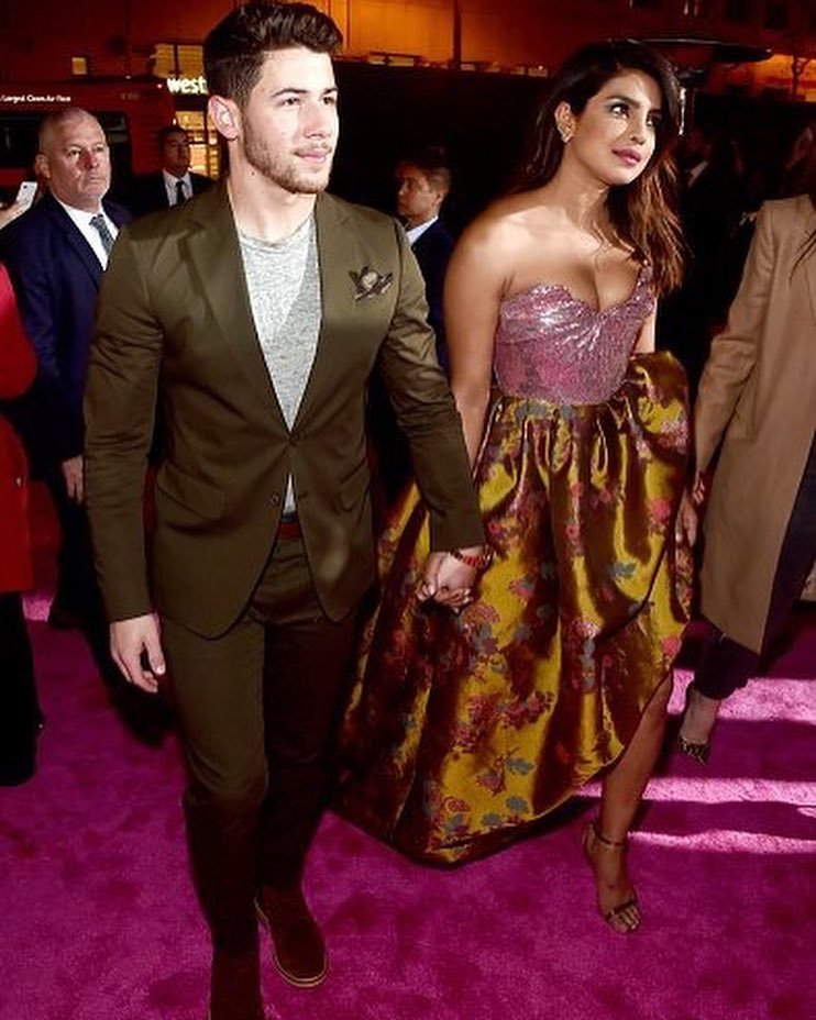priyanka chopra, nick jonas, priyanka nick at isn't it romantic premiere, priyanka nick kiss at isn't it romantic premiere, priyanka nick latest, priyanka nick news, isn't it romantic premiere