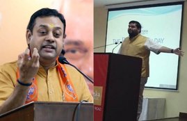 Elections 2019, Sambit Patra, BJP, Gaurav Vallabh, Congress, Qawwali, Music, Aaj Tak, Video, Trending News, Hindi News