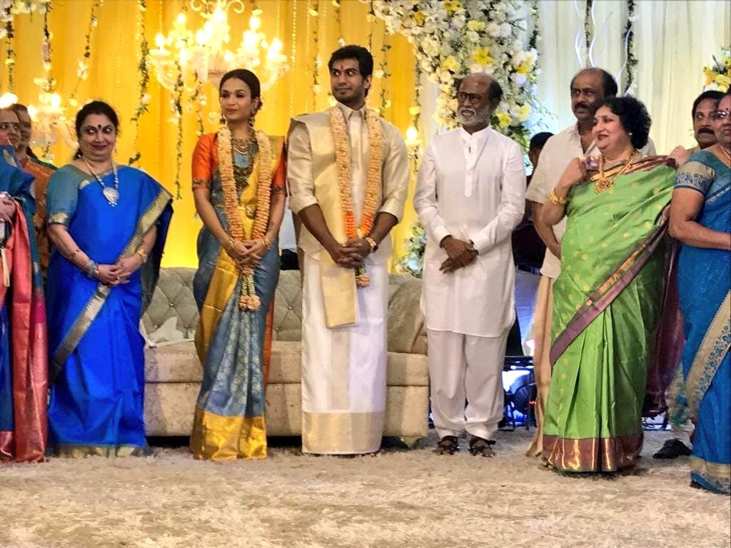 "Ranjinikanth, Ranjinikanth rocks on saundarya rajinikanth sangeet, Ranjinikanth rocks on dance floor watch video, Ranjinikanth in dance floor, Ranjinikanth dancing video, Ranjinikanth in dance floor, Ranjinikanth in daughters sangeet, saundarya rajinikanth sangeet, entertainment news, bollywood news"