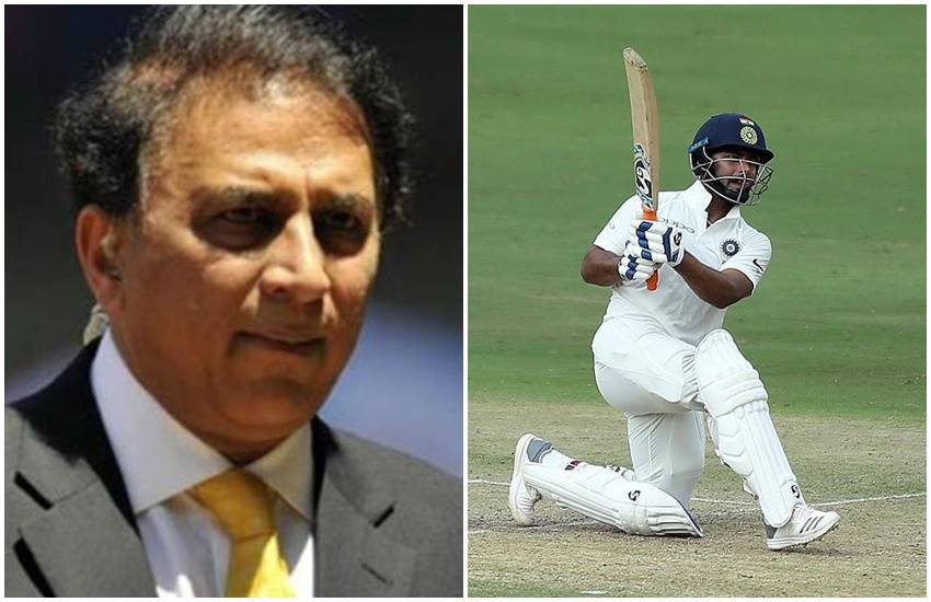 सुनील गावस्कर और ऋषभ पंत।