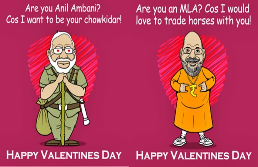 Valentine's Day 2019: कांग्रेस के आधिकारिक ट्विटर से किए गए पोस्ट, फोटो सोर्स- ट्विटर (@INCIndia)