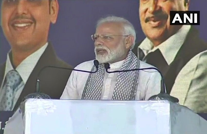 यवतमाल में पीएम मोदी, फोटो सोर्स- इंडियन एक्सप्रेस