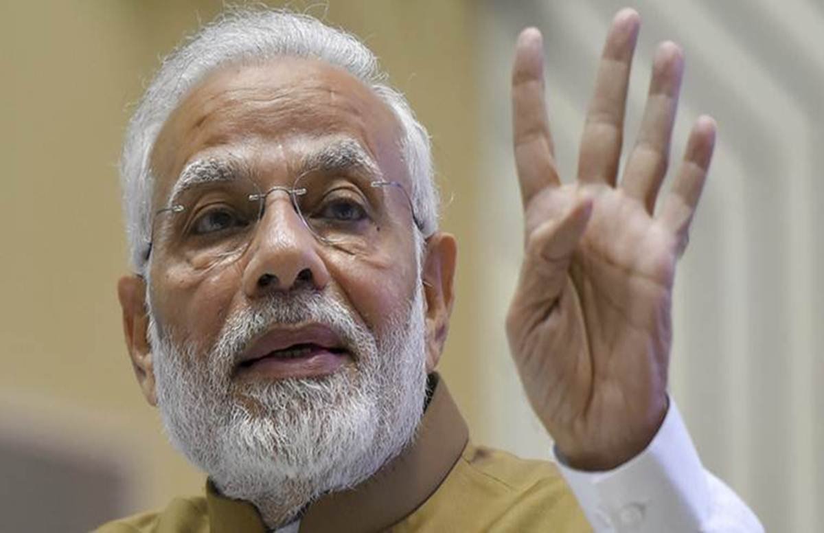 Prime Minister Narendra Modi in Prayagraj
