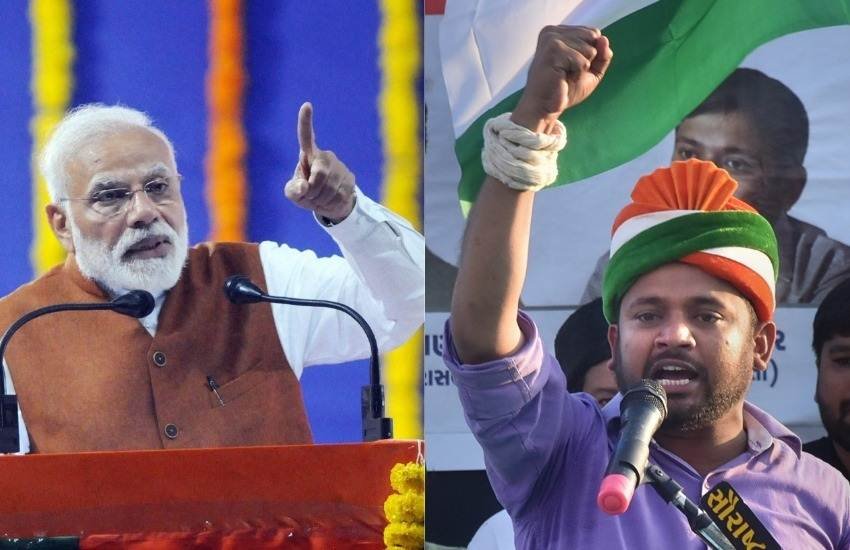 Elections 2019, Loksabha Elections 2019, Narendra Modi, PM, BJP, NDA, Lie, Kanhaiya Kumar, Student Leader, JNUSU, Hardik Patel, Jignesh Mevani, Rajkot, Gujarat, State News, Hindi News Elections 2019, Loksabha Elections 2019, Narendra Modi, PM, BJP, NDA, Lie, Kanhaiya Kumar, Student Leader, JNUSU, Hardik Patel, Jignesh Mevani, Rajkot, Gujarat, State News, Hindi News