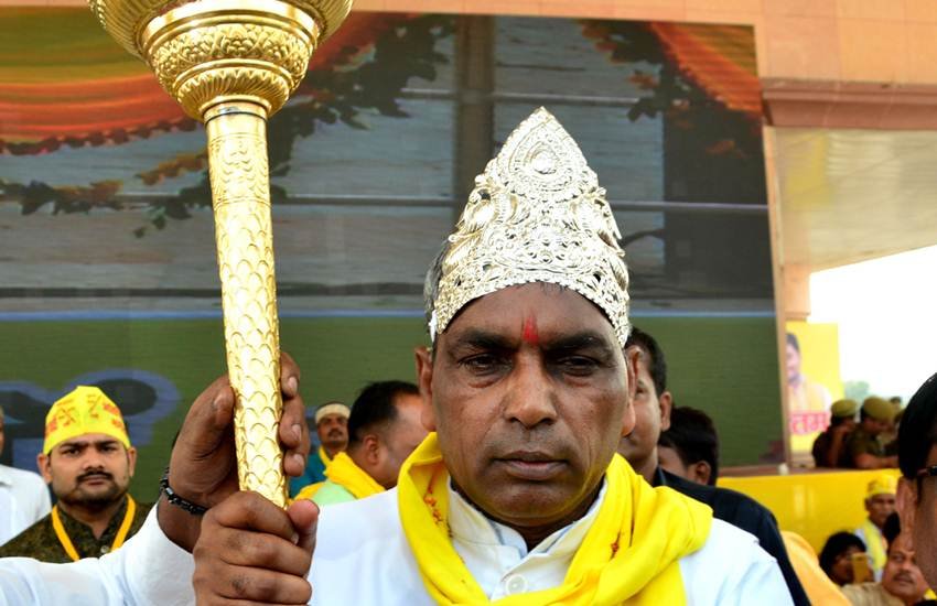 Loksabha Elections, Elections 2019, Omprakash Rajbhar, OP Rajbhar, Suheldev Bahujan Samaj Party, SBSP Chief, BSP, Samajwadi Party, Uttar Pradesh, BJP, Yogi Adityanath, Hanuman, Lord Hanuman, Ntaional News, Hindi News
