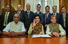Budget 2019, Finance Minister, Piyush Goyal, Eembarrass, RSS, Half Pant, Hindu Outfit, budget, income tax calculator, tax calculator, income tax, income tax slab rate, budget important points, income tax slab rate 2019-20, income tax new slab rate, income tax new slab rate 2019-20, income tax rate, income tax slab, budget 2019 income tax