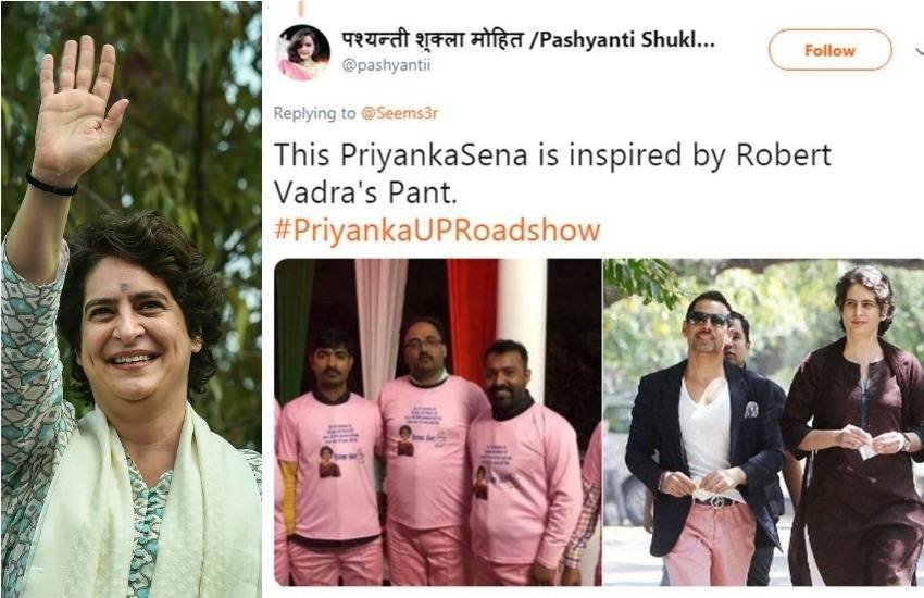 यूपी के लखनऊ में सोमवार को प्रियंका का रोडशो निकाला गया था, जिसमें भाई व कांग्रेस अध्यक्ष राहुल गांधी भी शामिल थे। (फोटोः पीटीआई/टि्वटर)