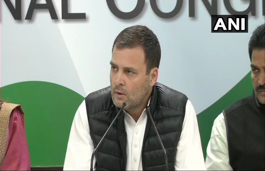 कांग्रेस अध्यक्ष राहुल गांधी 