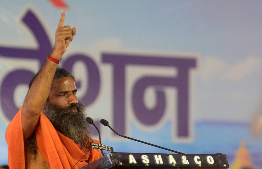 रामदेव के अलावा आचार्य बालकृष्‍ण, स्‍वामी मुक्‍तानंद और शंकरदेव ट्रस्‍टी हैं। (Express Photo by Ritesh Shukla)