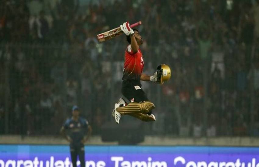 शतक जड़ने के बाद तमीम इकबाल।. (Source: tigercricket.com) शतक जड़ने के बाद तमीम इकबाल।. (Source: tigercricket.com)