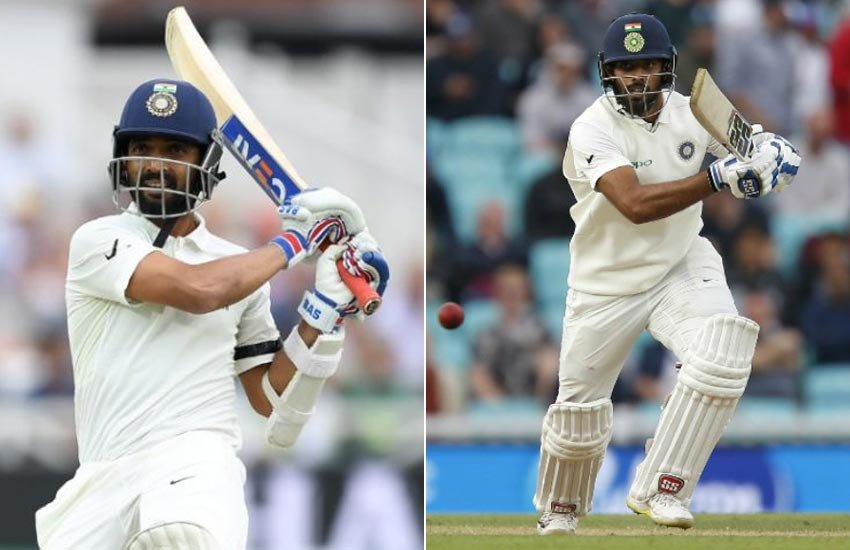 Rest of India vs vidarbha, ROI vs Vidarbha : अजिंक्य रहाणे और हनुमा विहारी।