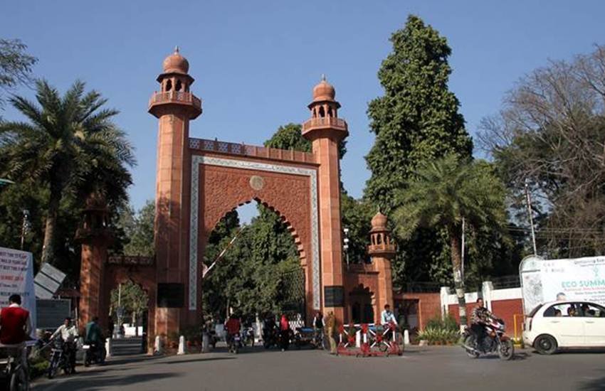 Aligarh Muslim University (AMU) where allegedly beef biryani was being severd in the canteen. Express Photo by Gajendra Yadav. 24.02.2016.