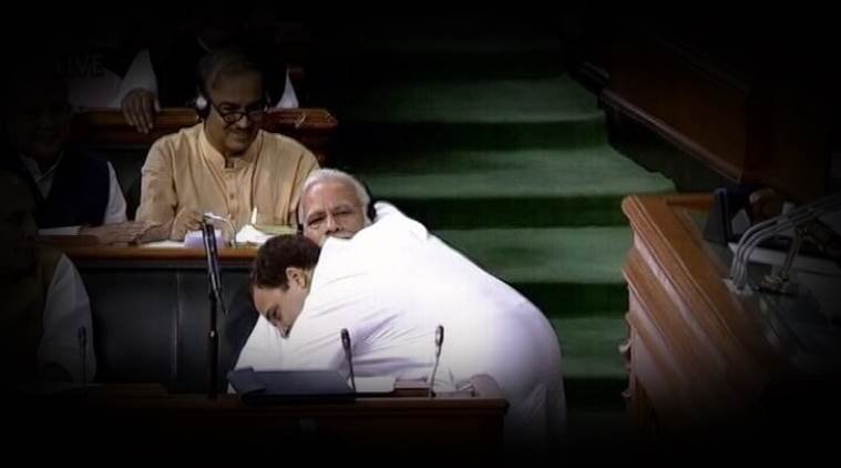 यूं तो पीएम मोदी तमाम देशों के नेताओं को गर्मजोशी से गले लगाते हैं लेकिन राहुल गांधी एकलौते ऐसे नेता हैं जो पीएम से जबरन गले लगे थे। तस्वीर लोकसभा के दौरान की है, जिसमें राहुल गांधी ने पहले तो पीएम पर हमला किया और बाद में उनकी सीट पर जाकर गले लगे।