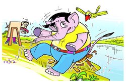 नन्ही दुनिया: अप्पू की पेंटिंग