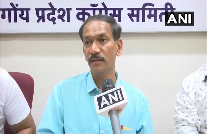 गोवा प्रदेश कांग्रेस कमेटी के अध्यक्ष गिरीश चोडांकर
फोटो सोर्स- ट्विटर/ANI
