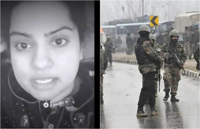Mallika dua, pulwama terror attack, pulwama attack, kashmir terror attack, mallika dua pulwama terror attack, mallika dua video, mallika dua terror attack video, mallika dua facebook video, kashmir terror attack