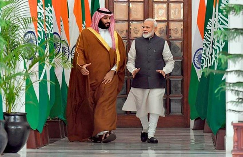 National news, PM Narendra Modi, Narendra Modi, Saudi Arabia Crown Prince Mohammed bin Salman, Mohammed bin Salman, India, Lunch, नरेंद्र मोदी, सऊदी अरब, सऊदी अरब प्रिंस, मोहम्मद बिन सलमान