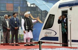 train 18 launch, train 18 launch live, train 18 schedule, train 18 route, train 18 reservation, train 18 timing, train 18 launch date, vande bharat express, vande bharat express launch, vande bharat express booking"