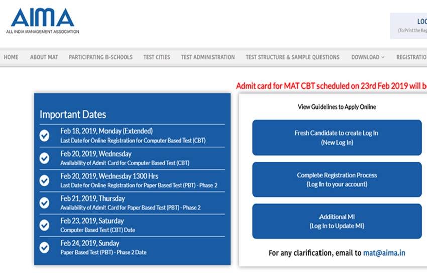 mat, mat 2019, mat 2019 admit card, admit card, download admit card, mat 2019
