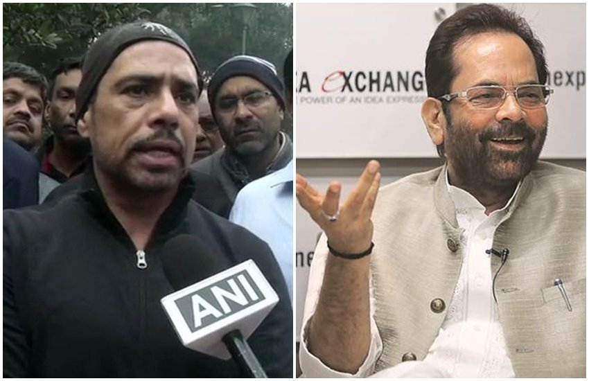 रॉबर्ट वाड्रा और केंद्रीय मंत्री मुख्तार अब्बास नकवी 
फोटो सोर्स- फाइनेंशियल एक्सप्रेस/ANI