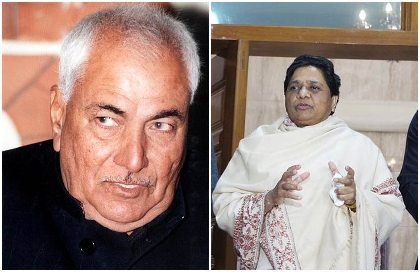 ओम प्रकाश चौटाला और मायावती। (Express Photo)