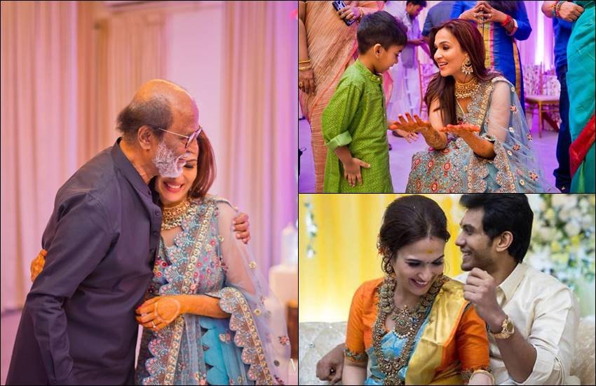 "Ranjinikanth, Ranjinikanth rocks on saundarya rajinikanth sangeet, Ranjinikanth rocks on dance floor watch video, Ranjinikanth in dance floor, Ranjinikanth dancing video, Ranjinikanth in dance floor, Ranjinikanth in daughters sangeet, saundarya rajinikanth sangeet, entertainment news, bollywood news"