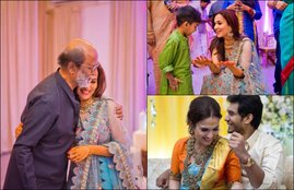 "Ranjinikanth, Ranjinikanth rocks on saundarya rajinikanth sangeet, Ranjinikanth rocks on dance floor watch video, Ranjinikanth in dance floor, Ranjinikanth dancing video, Ranjinikanth in dance floor, Ranjinikanth in daughters sangeet, saundarya rajinikanth sangeet, entertainment news, bollywood news"