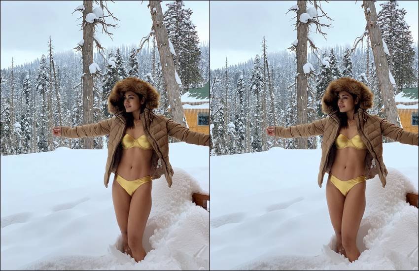 "TV,Sreejita De,Sreejita De bikini photos,Sreejita de minus 10 degree celsius,Kardashians bikini in snow,Minus 10 degree challenge,Tv actress bikini photo in snow,Uttaran actress sreejita de,Nazar actress sreejita de