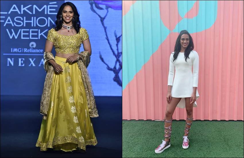 Saina nehwal on ramp walk, lakme fashion week 2019, Pv Sindhu at ramp, geeta phogat walk on ramp, sania mirza, sania mirza tennis, sania mirza fashion, sania mirza in fashion week, sania mirza jewellery week, sania mirza show stopper, sania mirza ramp walk