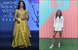 Saina nehwal on ramp walk, lakme fashion week 2019, Pv Sindhu at ramp, geeta phogat walk on ramp, sania mirza, sania mirza tennis, sania mirza fashion, sania mirza in fashion week, sania mirza jewellery week, sania mirza show stopper, sania mirza ramp walk