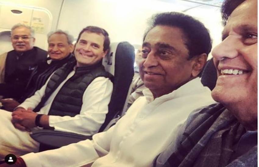 कांग्रेस अध्यक्ष राहुल गांधी अपने पार्टी के नेताओं के साथ पटना के लिए रवाना होते हुए. (फोटो क्रेडिट/ राहुल गांधी Instagram)