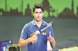Saurabh Chaudhary, world record, cowshed, shooting range, 10m air pistol world, Tokyo 2020, ISSF Shooting World Cup