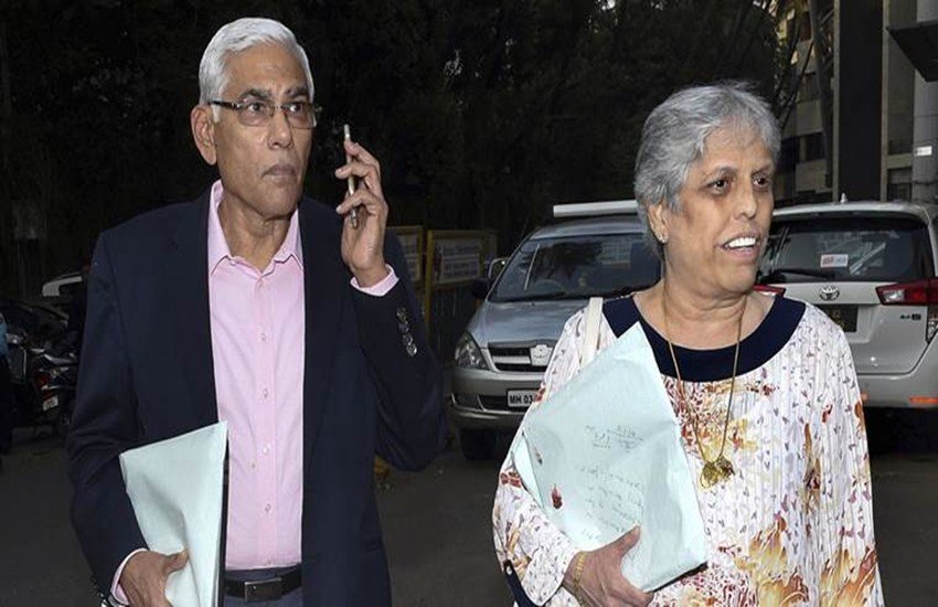 COA मेंबर विनोद राय और डियाना. फोटो क्रेडिट/ PTI)
