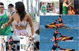 Priyanka Chopra sizzles in Bikini, priyanka chopra with husband Nick Jonas, priyanka and nick jonas romancing in Miami, miami pictures of nick and priyanka, see pictures of nick and priyanka in miami, entertainment news, bollywood news, television news, entertainment news