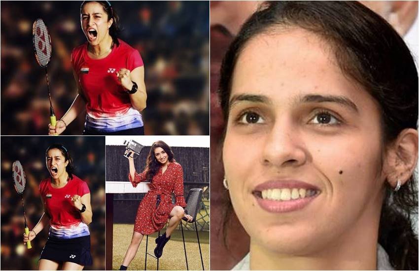 एक्ट्रेस श्रद्धा कपूर, दूसरी तरफ बेडमिंटन प्लेयर सायना नेहवाल