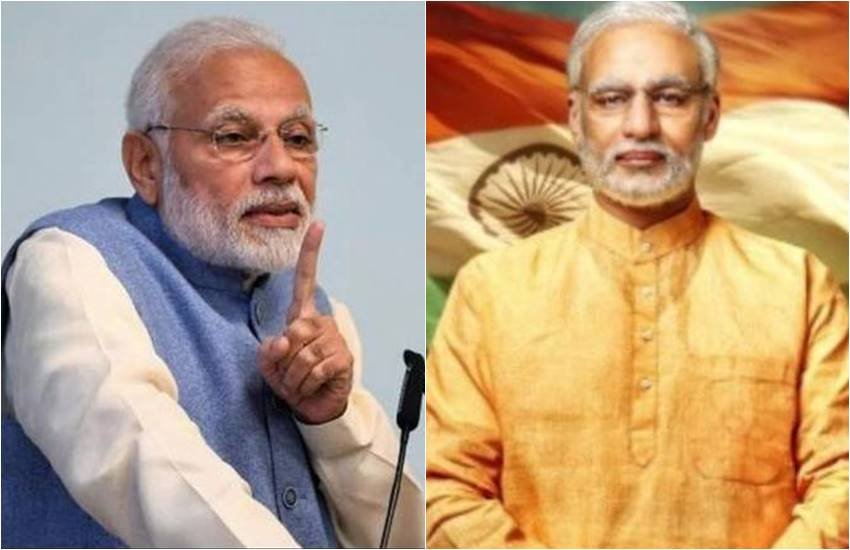 प्रधानमंत्री नरेंद्र मोदी, दूसरी तरफ पीए मोदी के रूप में विवेक ओबरॉय