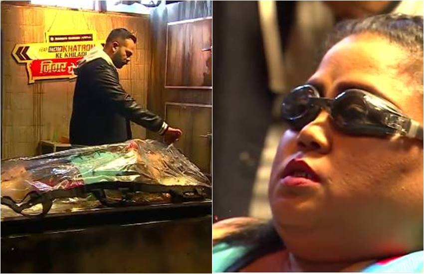 Khatron Ke Khiladi 9, Khatron Ke Khiladi 9, comedian bharti singh, bharti singh cring for not to go in plastic, bharti singh in khatron ke khiladi zip in plastic bag, show host Rohit shetty with bharti singh, comedian queen bharti singh, entertainment news, bollywood news, television news Khatron Ke Khiladi 9, Khatron Ke Khiladi 9, comedian bharti singh, bharti singh cring for not to go in plastic, bharti singh in khatron ke khiladi zip in plastic bag, show host Rohit shetty with bharti singh, comedian queen bharti singh, entertainment news, bollywood news, television news