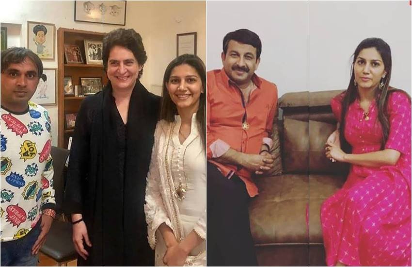 पिछले दिनों सपना चौधरी ने प्रियंका गांधी के बाद बीजेपी के मनोज तिवारी से भी मुलाकात की थी