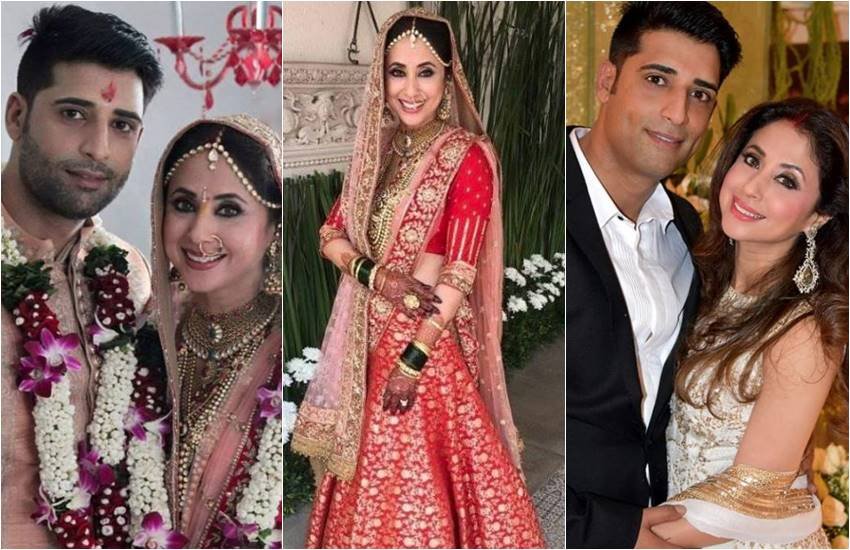 उर्मिला मातोंडकर अपने पति मोहसीन के साथ (फोटोसोर्स: इंस्टाग्राम फैनपेज)