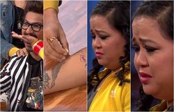 विकास गुप्ता ने जबरन बनवाया हर्ष के हाथ पर टैटू, दर्द में पति को देख छलक पड़े भारती के आंसू