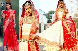 Hina khan In Bangoli bride awtaar, hina khan with a swag of komolika, komolika swag, hina khanin komolika awtar, entertainment news, hina khan, entertainment news, bigg boss ex contestant hina khan, populer actress hina khan, hina khan looking beautiful, entertainment news, bollywood news, television news