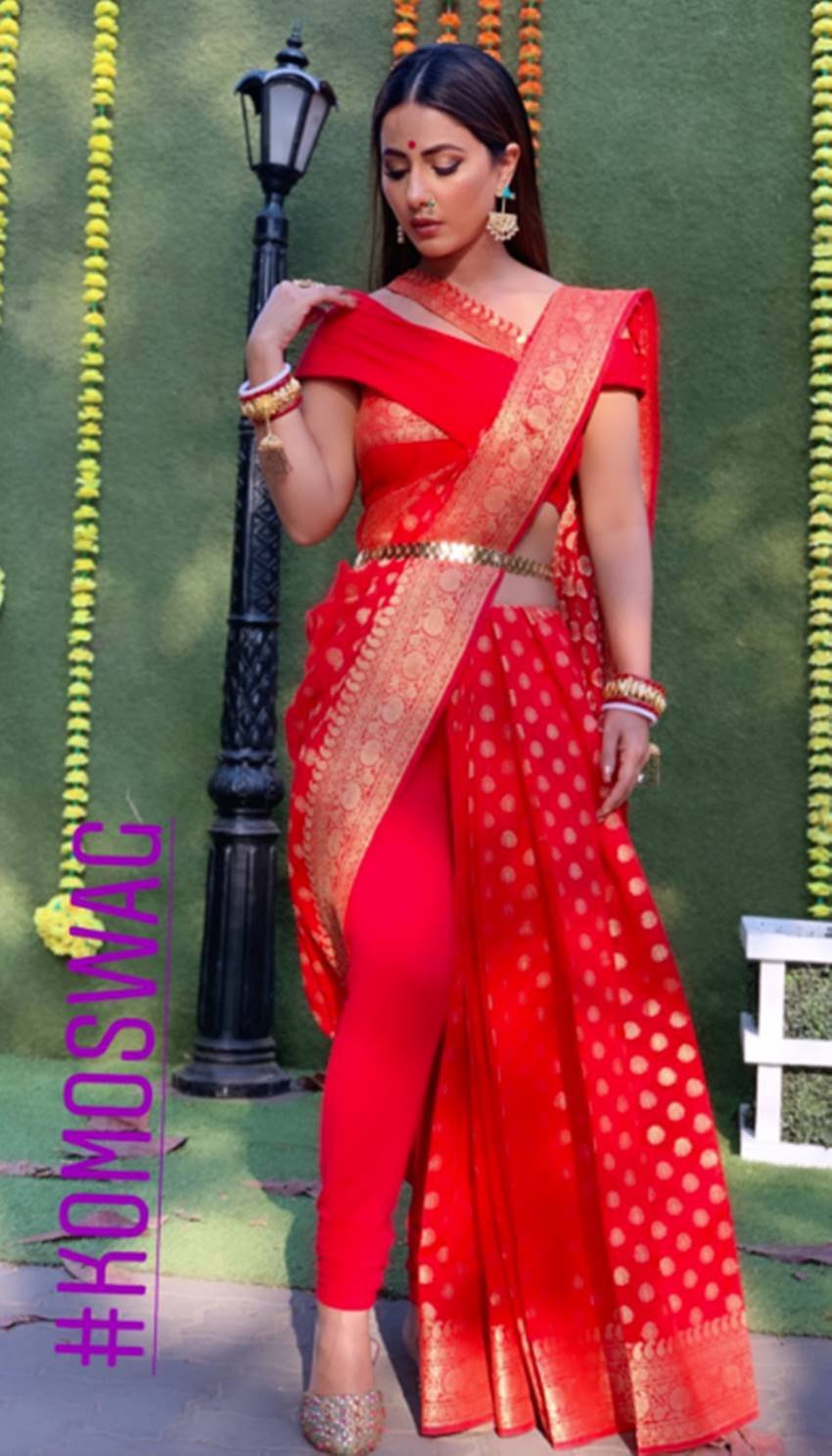 Hina khan In Bangoli bride awtaar, hina khan with a swag of komolika, komolika swag, hina khanin komolika awtar, entertainment news, hina khan, entertainment news, bigg boss ex contestant hina khan, populer actress hina khan, hina khan looking beautiful, entertainment news, bollywood news, television news