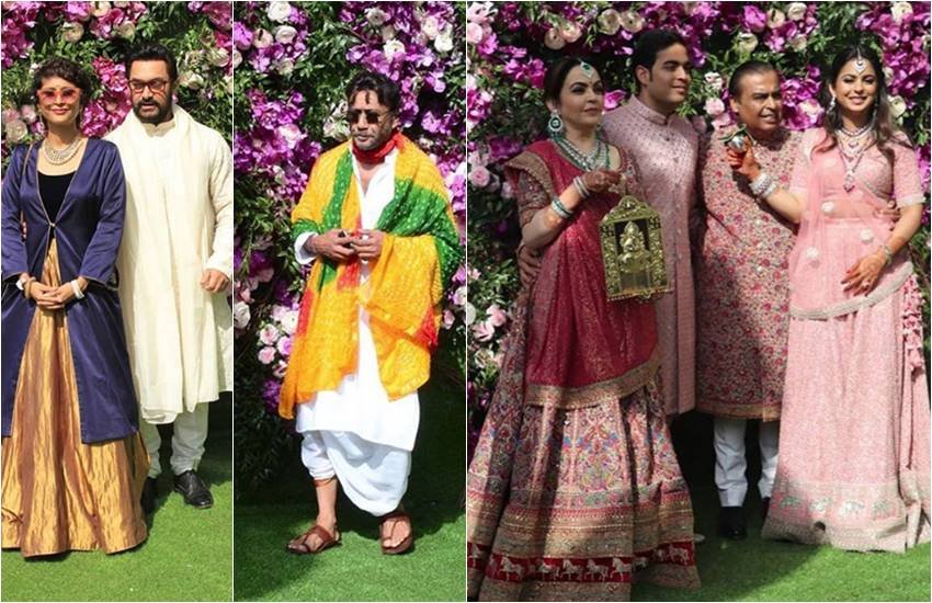नीता अंबानी के बेटे आकाश की शादी के समारोह में पहुंचे सितारे
