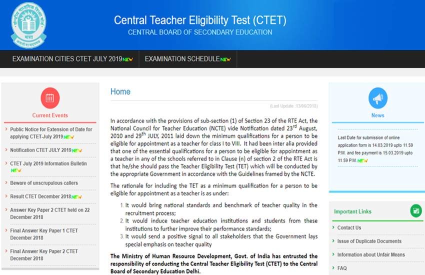 ctet, ctet eligibility, ctet last date, ctet exam date, ctet change in rule, ctet news, ctet 2019 updates, ctet eligibility criteria, ctet HC order, ctet court order, ctet bed, cte controversy, cbse scam, ctet scam, ctet.nic.in, ctet online form, ctet form 2019, ctet 2019 notification pdf, ctet 2019 form date, ctet 2019 admit card, ctet 2019 online form date, education news