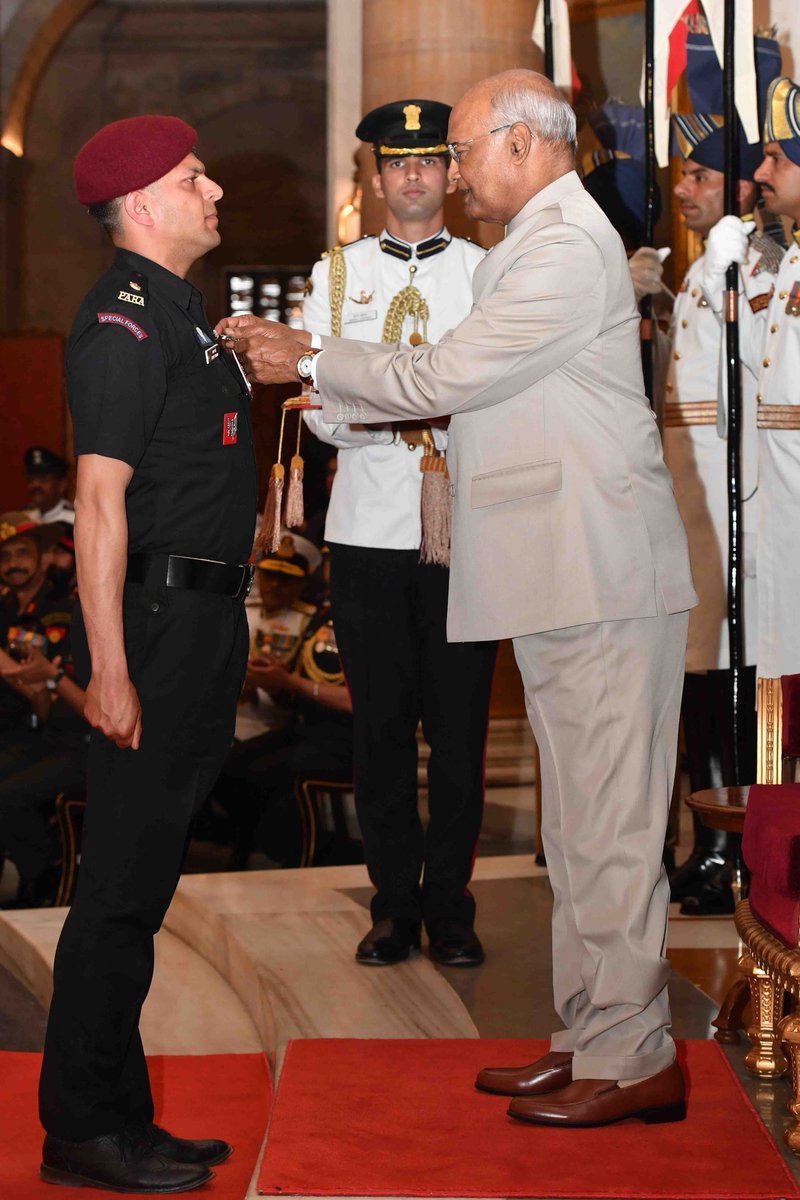 Kirti Chakra','Shaurya Chakra','Gallantry Award','Distinguished Service Decorations','Ram Nath Kovind