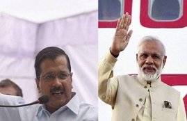 Delhi CM arvind kejriwal and PM narendra modi